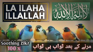 LA ILAHA ILLALLAH ZIKR 100 TIMES  Soothing Zikr [upl. by Imnubulo161]