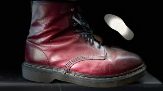 DRMARTENS GET A TRADITIONAL GOODYEAR WELT RESOLE DRMARTENS BOOTS [upl. by Bonnibelle]