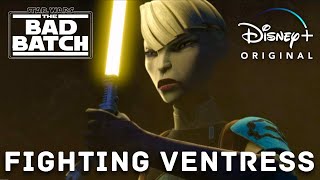 Asajj Ventress vs The Bad Batch  Star Wars The Bad Batch  Season 3 Episode 9  Disney [upl. by Ycak]