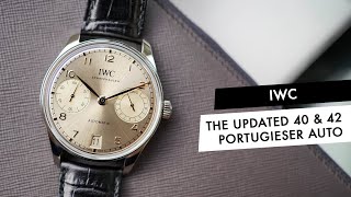 REVIEW The IWC Portugieser Automatic 42 amp 40 Get Slimmer Cases and New Colours for 2024 [upl. by Anilatac527]