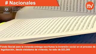 La inversión social en el proceso de legalización desde el sistema de vivienda ha sido de 33300 [upl. by Ahsenahs]