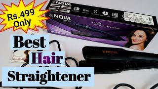 Cheap And Best Hair Straightener  Nova NHS 860 Professional Hair Straightener  Unboxing And Review [upl. by Wolfson]