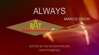 ALWAYS ll MARCO SISON ll KARAOKE HD OPM [upl. by Ailadi]