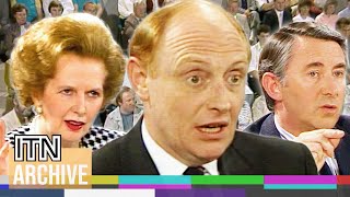 Election Debate 87 Margaret Thatcher Neil Kinnock and David Steel Face the Public 1987  PART 1 [upl. by Innek]