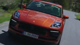 2022 Porsche Macan S  Sound Driving Papaya Metallic [upl. by Salim]