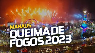 Queima de fogos 2023  Ano Novo Ponta Negra Manaus [upl. by Goda]