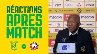 FC Nantes  LOSC Lille  la réaction dAntoine Kombouaré [upl. by Yeltrab211]