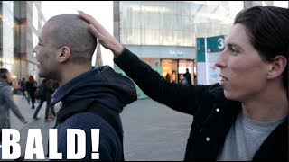 PUBLIC REACT TO MY BALD HEAD ft TGFbro [upl. by Imoyik931]