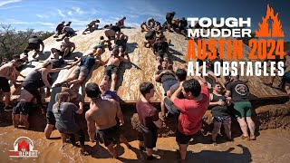 Tough Mudder Austin 2024  All Obstacles [upl. by Aroved]