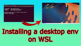 How to install a desktop environment on Windows Subsystem for Linux WSL with GUI [upl. by Abekam275]