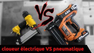 cloueur électrique VS cloueur pneumatique  Versus [upl. by Sudbury]