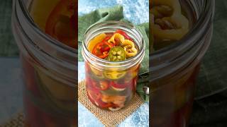 EASY Pickled Peppers 🌶️  Preserve your Harvest [upl. by Verge645]