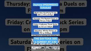 Daytona 500 SPEEDWEEKS Schedule Explained [upl. by Rednaxela]