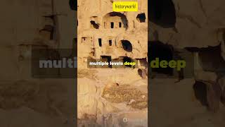 Derinkuyu The Hidden Underground City  history ancient facts ancientturkey ytshorts shorts [upl. by Nibbor]