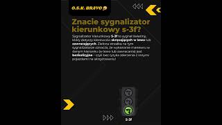 OSK BRAVO  Co oznacza sygnalizator kierunkowy S 3F 🚦 [upl. by Greenquist513]