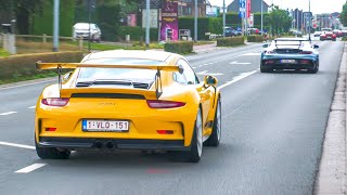 Supercars Accelerating FAST 60 cars  Flemish Ardennes Tour 2024 [upl. by Thenna901]