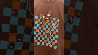 Showing off the White Admiral Butterfly checkered tee with beading beadembroidery embroidery [upl. by Ahseined]