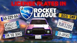 How to use LICENSE PLATES in Rocket League  Tutorial PC ONLY [upl. by Aelam]