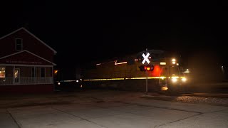 EMD SD60 HOWLING through Edgerton Wisconsin on the WSOR Madison Sub [upl. by Birck]