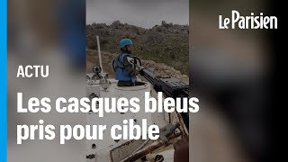 Des casques bleus au Liban blessés par des tirs israéliens [upl. by Gabriela365]