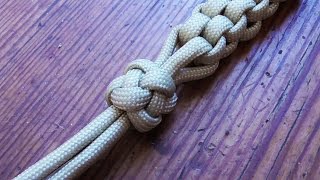 How To Tie A Four Strand Crown And Diamond Knot [upl. by Etnasa897]