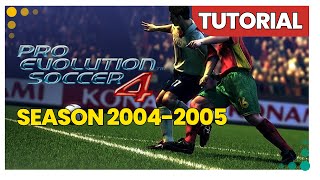 PES 4  Gudpley Patch Season 200405 PC  TUTORIAL [upl. by Viglione]