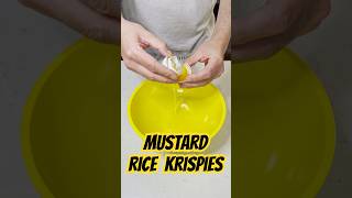 Mustard Rice “Krispies”      recipe mustard cooking food [upl. by Isdnil486]