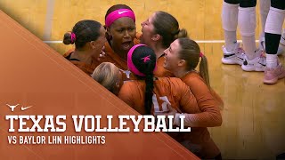 Texas Volleyball vs Baylor LHN Highlights Oct 27 2023 [upl. by Yrokcaz]