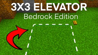 EASY 3x3 Elevator Tutorial for Minecraft Bedrock [upl. by Duyne693]