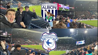 WBA VS CARDIFF CITY VLOG JOHNSTON JOY AS ALBION CRUISE TO VICTORY [upl. by Cida]