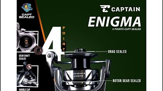 REEL CAPTAIN ENIGMA POWER HANDLE SW  Rekomendasi Reel Untuk Mancing Galatama dan Laut [upl. by Anjali871]