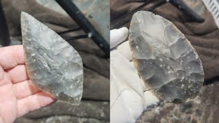 2005  Part 22  Senonian Danish Flint flintknapping [upl. by Nyleimaj]