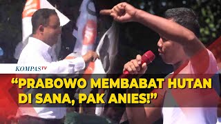 Warga TibaTiba Naik Panggung Kampanye Anies di Padang Sebut Prabowo Pengkhianat [upl. by Llerreg760]