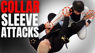 5 Essential Attack From Collar Sleeve  Perfect for Every JiuJitsu Level [upl. by Enilarac]