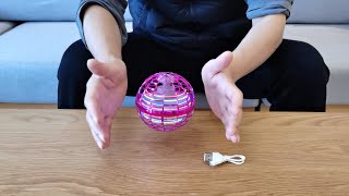 Flying Spinner Hover Ball Unboxing and Review 2021  Funny Flying Orb Boomerang Galaxy Ball [upl. by Ora18]