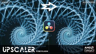 NEW Upscale Plugin for DAVINCI RESOLVE Upscaler Fuse  AMD FSR [upl. by Lladnar]