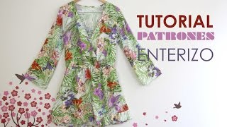 DIY Tutorial y patrones Mono  Enterizo estampado [upl. by Rashidi782]