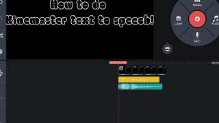 Kinemaster  text to speech tutorial [upl. by Anali]