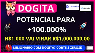 DOGITA 🚨URGENTE🚨AMANHÃ É O DIA POTENCIAL VALORIZAÇÃO 100000 PODE SER LISTADA NA BINANCE [upl. by Lenoel894]