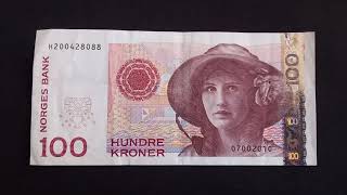 NORWAY 100 Kroner 1995  Banknote Encyclopedia [upl. by Griggs957]