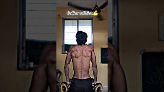 Collar and back workout 💪💯 fitness gym motivation hardworkfitness trending youtubeshorts [upl. by Augusto]