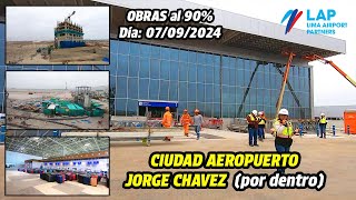 Así está la NUEVA CIUDAD AEROPUERTO JORGE CHAVEZ AL 90 DE OBRAS  Callao 2024 [upl. by Artina]