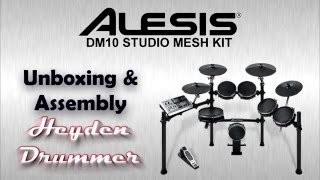 Alesis DM10 Studio Mesh Kit  Unboxing and Assembly  Time Lapse 2015 [upl. by Sanjay]