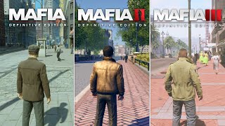 MAFIA Definitive Edition vs MAFIA 2 vs MAFIA 3  Physics and Details Comparison [upl. by Florencia477]