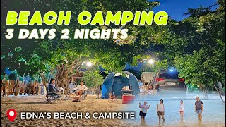 CAR CAMPING BY THE BEACH  EDNAS BEACH amp CAMPSITE  RELAXING CAMPSITE IN CALATAGAN BATANGAS [upl. by Ennayllek975]