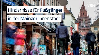 Hindernisse für Fußgänger in der Mainzer Innenstadt [upl. by Halian]