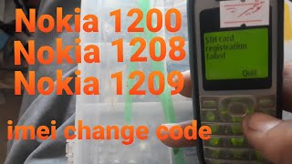 nokia 1200 imei change code nokia 1208 registration code 2022 [upl. by Namar]