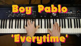 Boy Pablo Everytime  piano accompaniment [upl. by Fu876]