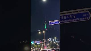 명동 신세계 백화점 밤거리 남산 풍경  Myeongdong Shinsegae Department Store Night Street Namsan View shorts short [upl. by Gievlos]