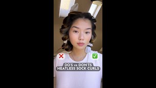 DOS vs DONTS HEATLESS SOCK CURLS [upl. by Zysk]